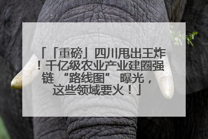 「重磅」四川甩出王炸！千亿级农业产业建圈强链 “路线图” 曝光，这些领域要火！