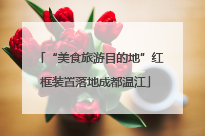 “美食旅游目的地”红框装置落地成都温江