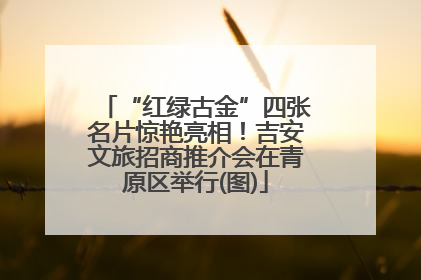 “红绿古金”四张名片惊艳亮相！吉安文旅招商推介会在青原区举行(图)