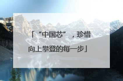 “中国芯”，珍惜向上攀登的每一步