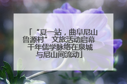 “夏一站，曲阜尼山鲁源村”文旅活动启幕 千年儒学脉络在泉城与尼山间流动
