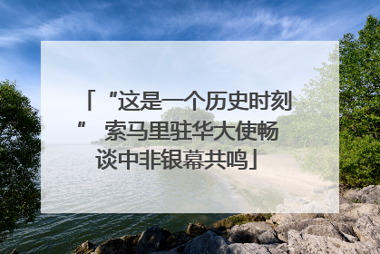 “这是一个历史时刻” 索马里驻华大使畅谈中非银幕共鸣