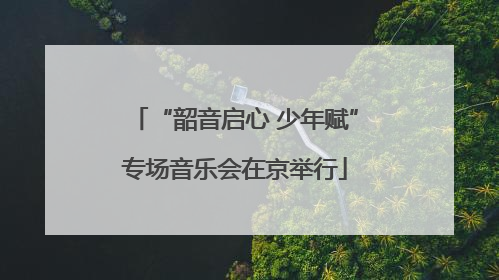 “韶音启心 少年赋”专场音乐会在京举行