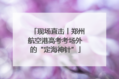 现场直击丨郑州航空港高考考场外的“定海神针”