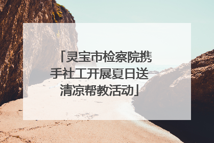 灵宝市检察院携手社工开展夏日送清凉帮教活动