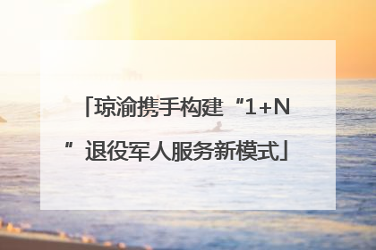 琼渝携手构建“1+N”退役军人服务新模式
