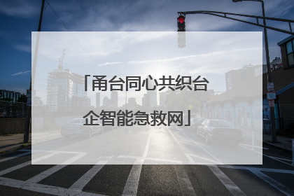 甬台同心共织台企智能急救网