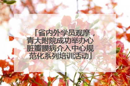 省内外学员观摩，青大附院成功举办心脏瓣膜病介入中心规范化系列培训活动