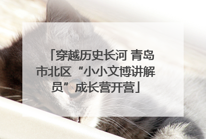 穿越历史长河 青岛市北区“小小文博讲解员”成长营开营
