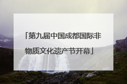 第九届中国成都国际非物质文化遗产节开幕