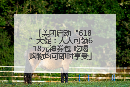 美团启动“618”大促：人人可领618元神券包 吃喝购物均可即时享受