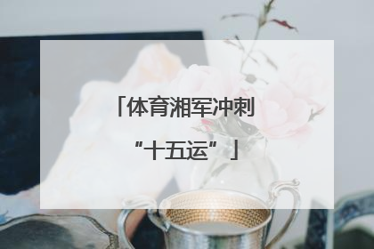 体育湘军冲刺“十五运”