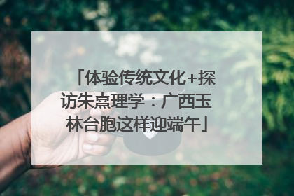 体验传统文化+探访朱熹理学：广西玉林台胞这样迎端午