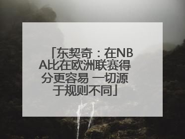 东契奇：在NBA比在欧洲联赛得分更容易 一切源于规则不同