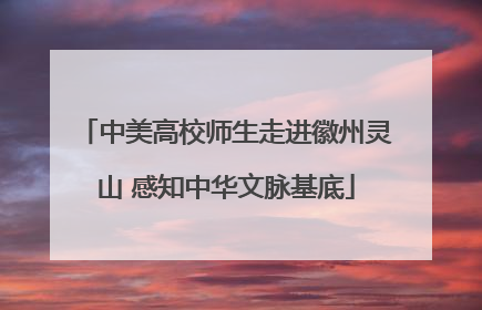 中美高校师生走进徽州灵山 感知中华文脉基底