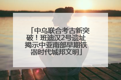 中乌联合考古新突破！班迪汉2号遗址揭示中亚南部早期铁器时代城邦文明