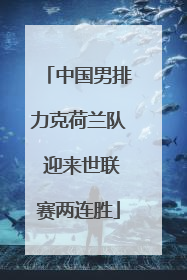 中国男排力克荷兰队 迎来世联赛两连胜