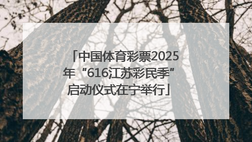 中国体育彩票2025年“616江苏彩民季”启动仪式在宁举行