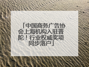 中国商务广告协会上海机构入驻普陀！行业权威奖项同步落户