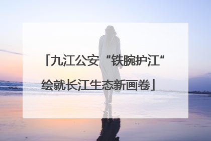 九江公安“铁腕护江”绘就长江生态新画卷
