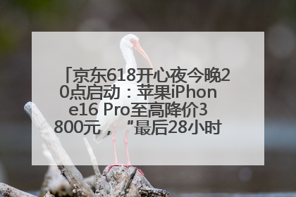 京东618开心夜今晚20点启动：苹果iPhone16 Pro至高降价3800元，“最后28小时”推出十二大补贴