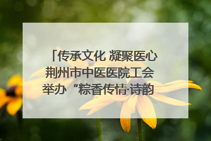 传承文化 凝聚医心 荆州市中医医院工会举办“粽香传情·诗韵端午”系列活动