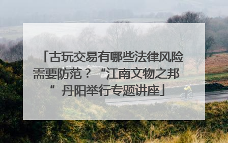 古玩交易有哪些法律风险需要防范？“江南文物之邦”丹阳举行专题讲座