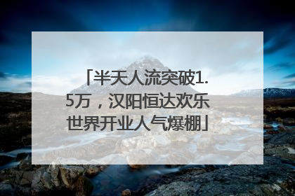 半天人流突破1.5万，汉阳恒达欢乐世界开业人气爆棚