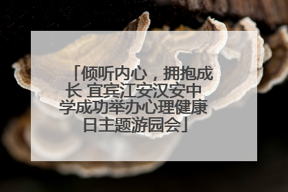 倾听内心，拥抱成长 宜宾江安汉安中学成功举办心理健康日主题游园会