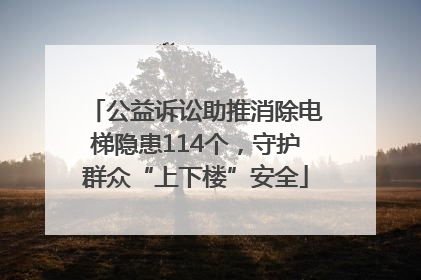 公益诉讼助推消除电梯隐患114个，守护群众“上下楼”安全