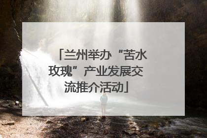 兰州举办“苦水玫瑰”产业发展交流推介活动