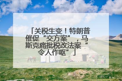 关税生变！特朗普催促“交方案”，马斯克痛批税改法案“令人作呕”