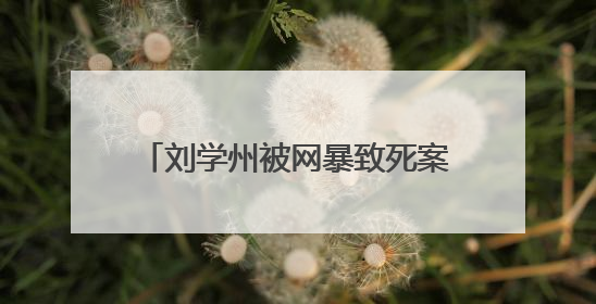 刘学州被网暴致死案一审宣判：两名大V被判构成名誉侵权