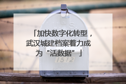 加快数字化转型，武汉城建档案着力成为“活数据”