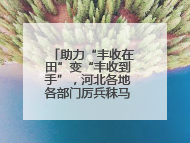 助力“丰收在田”变“丰收到手”，河北各地各部门厉兵秣马迎战“三夏”