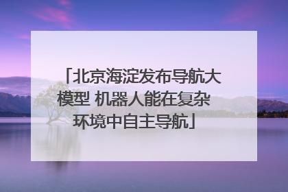 北京海淀发布导航大模型 机器人能在复杂环境中自主导航