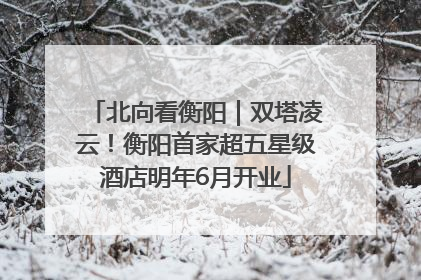 北向看衡阳｜双塔凌云！衡阳首家超五星级酒店明年6月开业