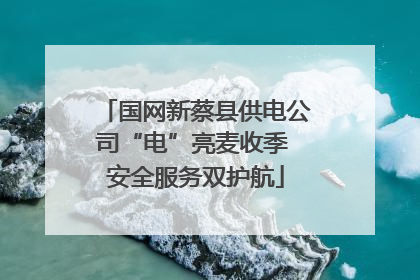 国网新蔡县供电公司“电”亮麦收季 安全服务双护航