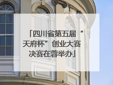 四川省第五届“天府杯”创业大赛决赛在蓉举办