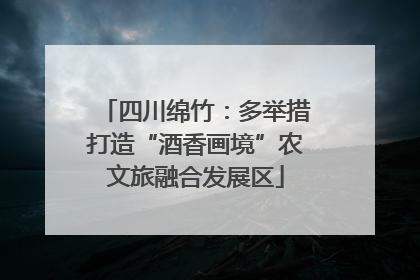 四川绵竹：多举措打造“酒香画境”农文旅融合发展区