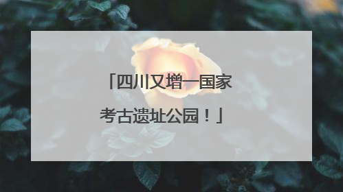 四川又增一国家考古遗址公园！