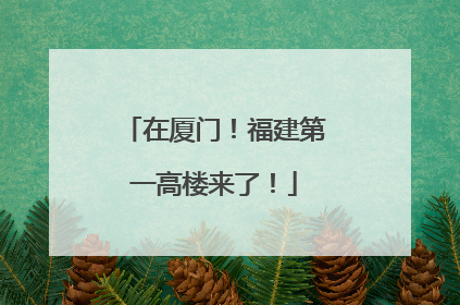 在厦门！福建第一高楼来了！