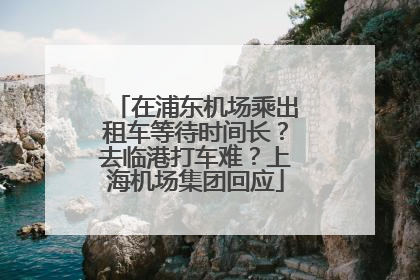 在浦东机场乘出租车等待时间长？去临港打车难？上海机场集团回应
