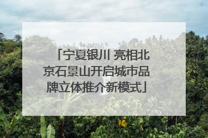 宁夏银川 亮相北京石景山开启城市品牌立体推介新模式