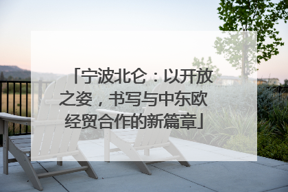 宁波北仑：以开放之姿，书写与中东欧经贸合作的新篇章