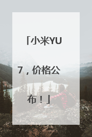 小米YU7，价格公布！