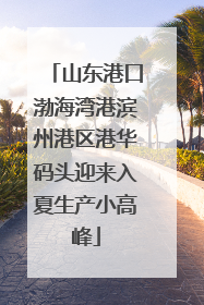 山东港口渤海湾港滨州港区港华码头迎来入夏生产小高峰