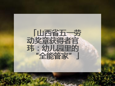 山西省五一劳动奖章获得者官玮：幼儿园里的“全能管家”