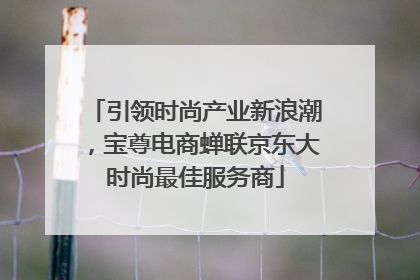 引领时尚产业新浪潮，宝尊电商蝉联京东大时尚最佳服务商