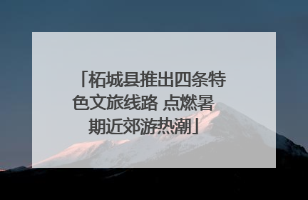 柘城县推出四条特色文旅线路 点燃暑期近郊游热潮